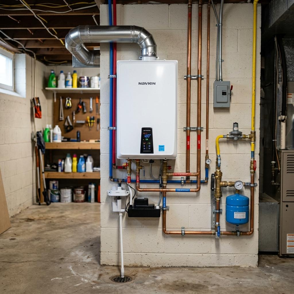 Tank or tankless, old unit hauled away, new one installed to code, most jobs done the same day. No hot water shouldn't mean a week of cold showers.